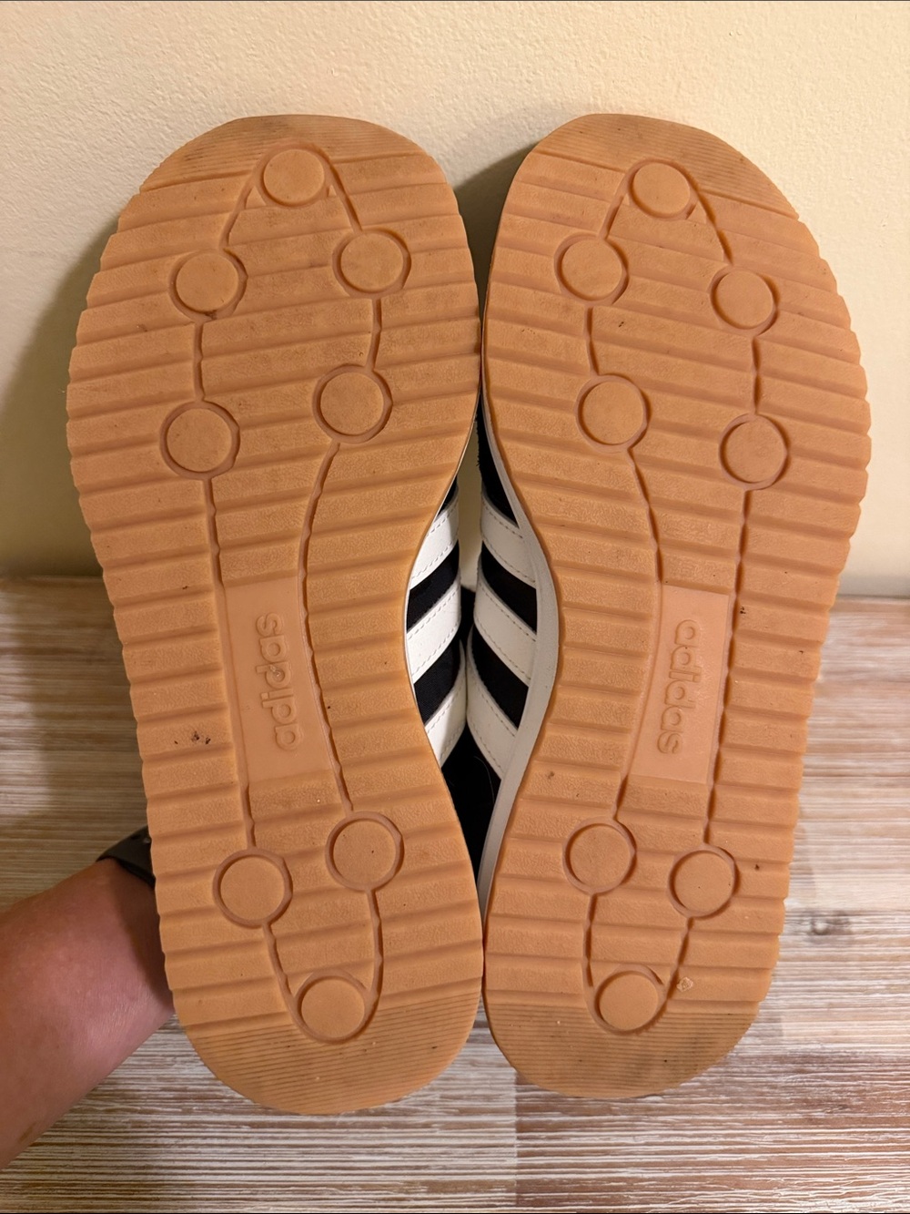adidas Run 70s 2.0 Black and White Cloudfoam Retro Sneakers - Picture 8 of 8